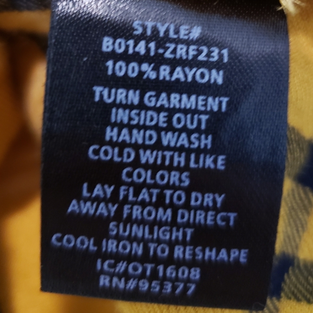 Sanctuary Plaid Boyfriend Light Flannel Snap Down Mustard Black White Si… - Picture 10 of 14